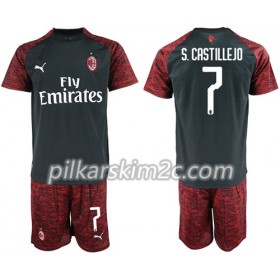Koszulka AC Milan S.Castillejo 7 Dziecięca Trzeciej 2018-2019 - Koszulki Piłkarskie